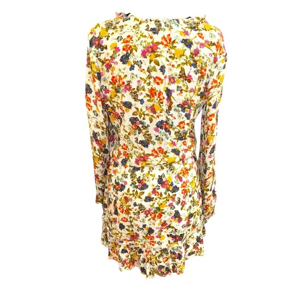 Jessica Simpson Bohemian Whimsical Floral Peasant Mini Summer Dress M - Picture 2 of 9